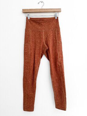 OFFLINE By Aerie The Hugger High Waisted Pocket Legging - Orange Rust - Size S
